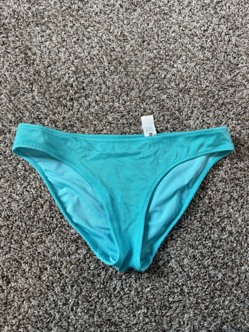 Aeropostale Teal Textured Swim Bikini Bottom